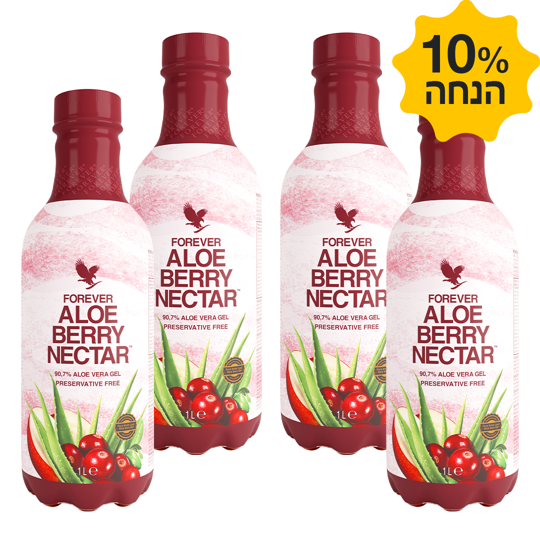 שלישיית משקה אלוורה וחמוציות